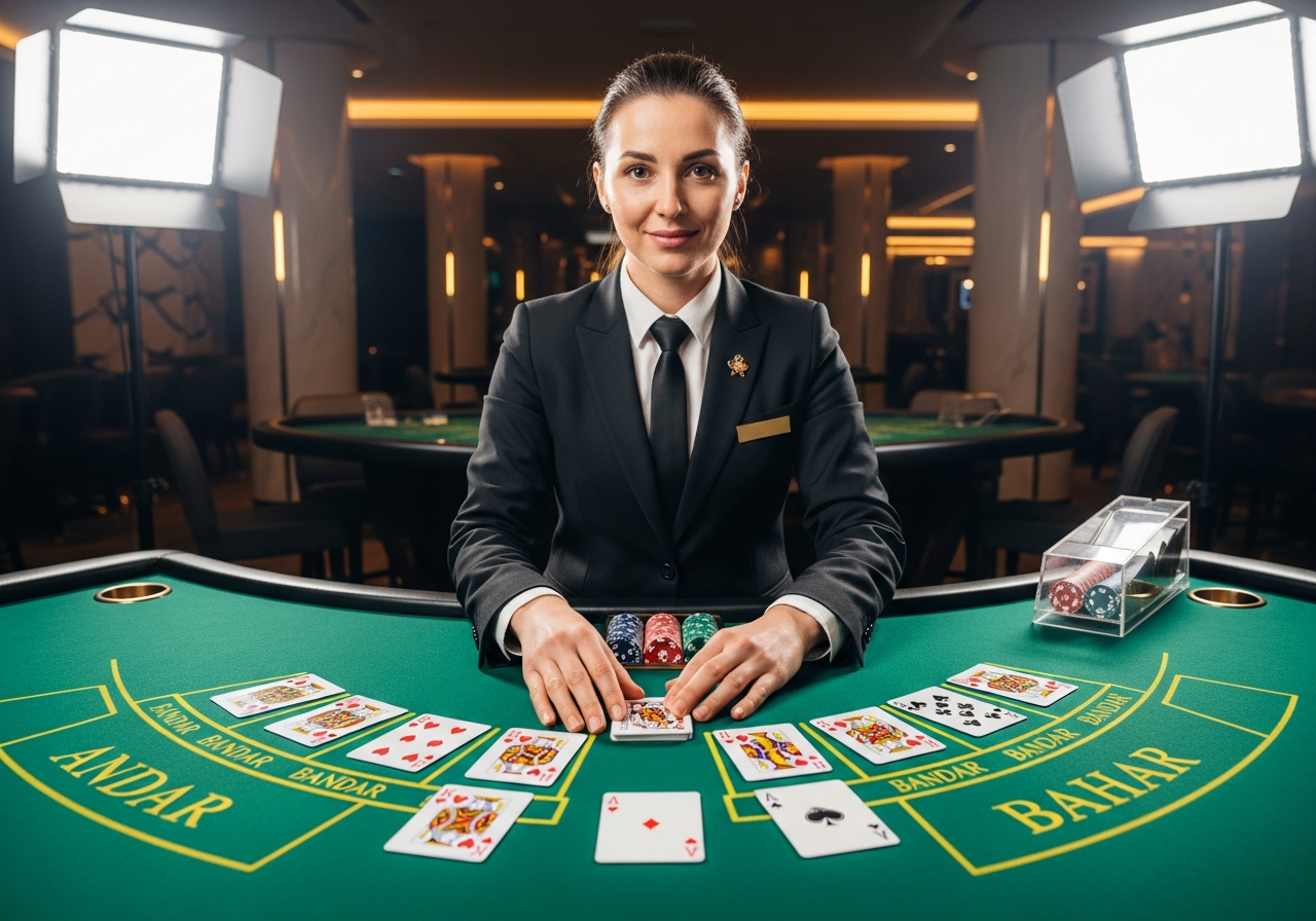 Live dealer Andar Bahar tables available for players